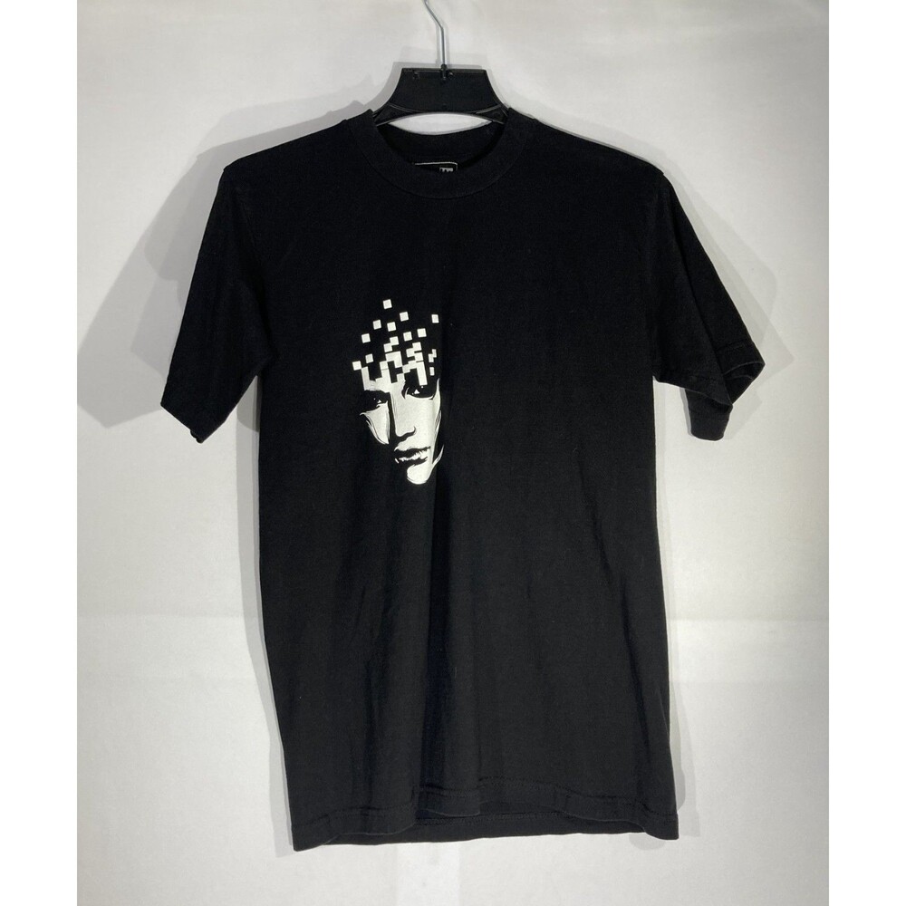 Invasion Japanese Streetwear Cyberpunk Glitch Face Shirt Mens Medium Super Heavy